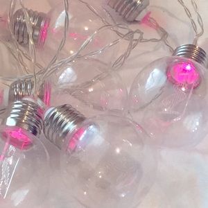 🦩2 Flamingo Fairy Lights in clear bulbs🦩